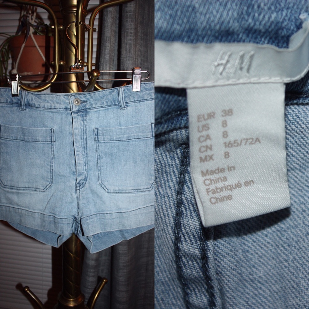 High waisted H&M shorts